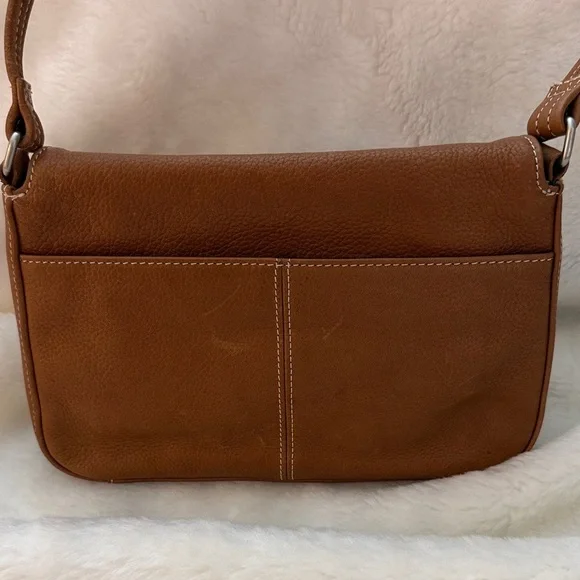 Tignanello Brown Leather Crossbody Bag - Picture 3 of 13